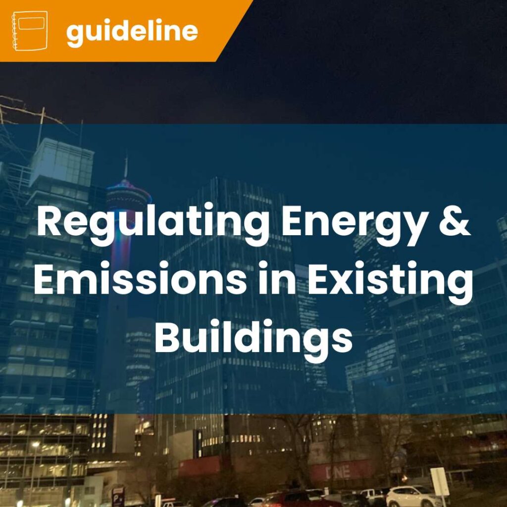 Regulating Energy and Emissions in Existing Buildings