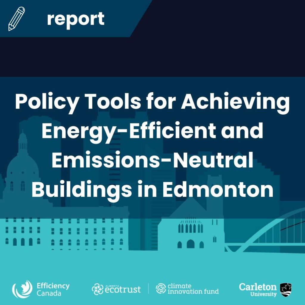 Descriptive button - Policy Tools for Achieving Energy Efficient and emissions neutral buildings in Edmonton